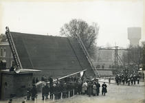 99581 Afbeelding van de officiële ingebruikstelling van de Noorderbrug over de Stadsbuitengracht te Utrecht.